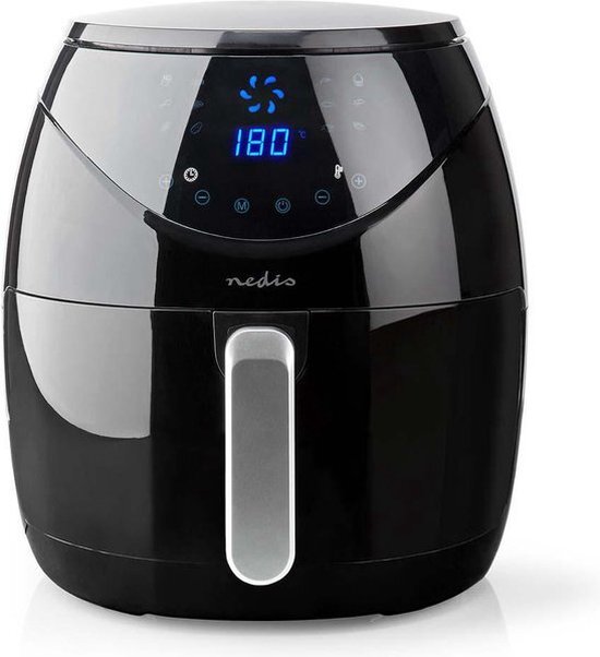 Airfryer - Heteluchtfriteuse - 1800W - 6.5 Liter - Zwart