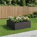 Maison Exclusive - Cache-pot De Jardin Noir 100 X 100 X 30 Cm Acier Laminé À Froid
