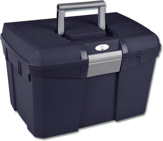 Waldhausen Poetskist - Donkerblauw Grijs - Paard - 40 x 27 x 24 cm - Zonder accessoires
