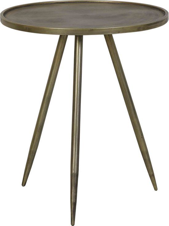 Light & Living Envira bijzettafel - Ø39.5cm - Goud - Metaal - Modern