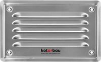 KOTARBAU Vierkant ventilatierooster - Roestvrij staal - 16,5x10 cm