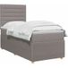 Prolenta Maison Exclusive - Lit Boxspring Avec Matelas Taupe 100 X 200 Cm Tissu