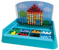 Merkloos Kralen plaatje speelgoed blauw - creatief mozaïek knutselset kinderen.