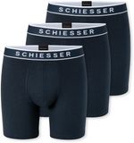 Schiesser 3PACK Long-Shorts - 95/5 Multipacks - Onderbroek Heren nachtblauw