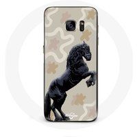 Maniacase Etui voor Samsung Galaxy S6 Zwart Friese paardenrace