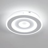 Comely LED Plafondlamp Draaibaar Modern, 28W 28cm Plafondlamp, Witte Plafondkroonluchter voor Slaapkamer, Woonkamer, Koud Wit Licht 6500K