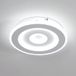 Comely LED Plafondlamp Draaibaar Modern, 28W 28cm Plafondlamp, Witte Plafondkroonluchter voor Slaapkamer, Woonkamer, Koud Wit Licht 6500K