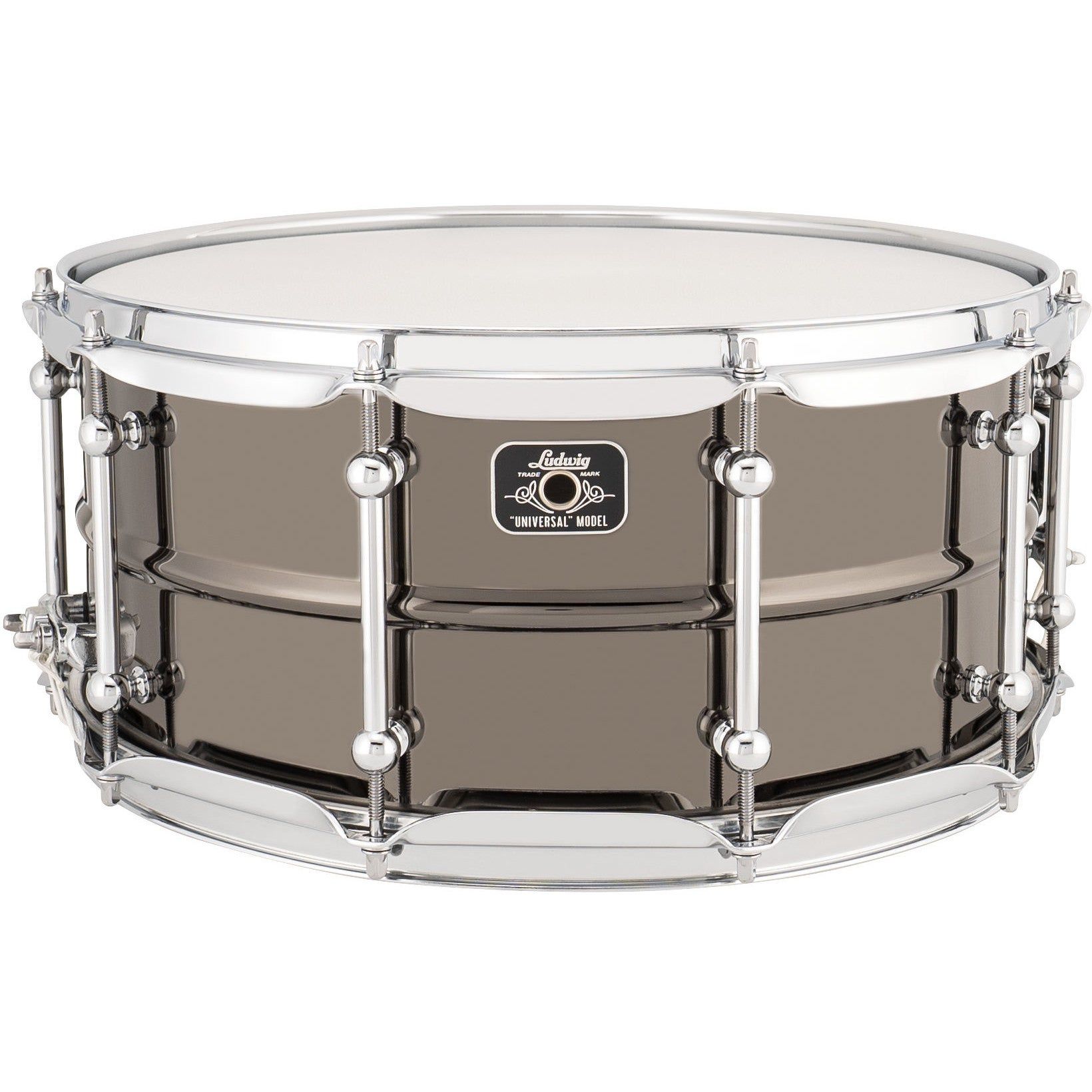 Ludwig LU6514C Chrome-Plated Universal Metal Snare Drum - 14 x 6.5 inch