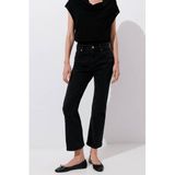 Mango cropped flared jeans - zwart