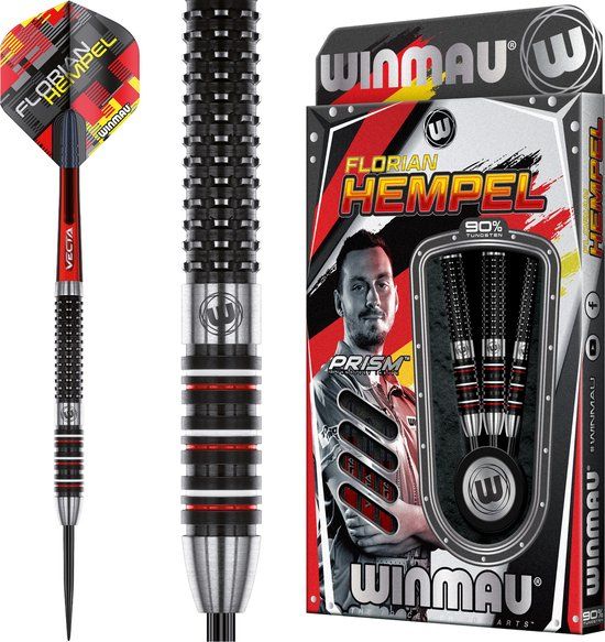 WINMAU Florian Hempel Steeltip Dartpijlen 23g - Professioneel