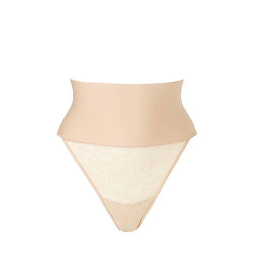 Maidenform High Waist Shaping Thong - Beige