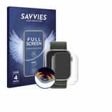 Savvies Screenprotector voor Apple Watch Series 9 (41 mm) - 4 Stuks - Transparant