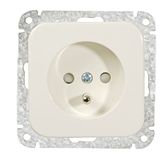OPUS® 1 geaard stopcontact "International" uitvoering Frankrijk, Polen en België, kleur zuiver wit