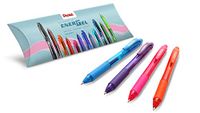 Pentel BL107 Energel X Gelroller 0,7 mm 4 stuks verschillende kleuren (oranje, roze, lichtblauw, paars)