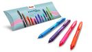 Pentel BL107 Energel X Gelroller 0,7 mm 4 stuks verschillende kleuren (oranje, roze, lichtblauw, paars)