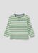 s.Oliver Gestreepte longsleeve Lichtgroen Katoen Maat 80