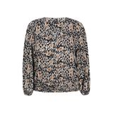 Exxcellent top met print Plus Size - bruin