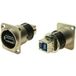 Cliff CP30106 XLRFT USB 3.0 A-B bus nickel terre Adaptateur, montage 1 pièce(s)