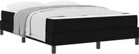 vidaXL Boxspring bed Zwart 140 x 200 cm Stof