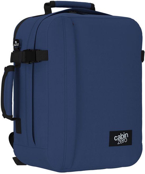 CabinZero Classic Tech 28 - Blauw - Handbagage Reistas / Rugzak Combi - 28L