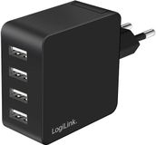 LogiLink PA0336 oplader voor mobiele apparatuur Universeel Zwart AC Snel opladen Binnen