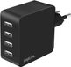 LogiLink PA0336 oplader voor mobiele apparatuur Universeel Zwart AC Snel opladen Binnen