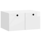 vidaXL Wandmontage TV-kast 59,5 x 41 x 30 cm Hoogglans Wit