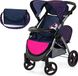 Bayer Design Tweeling poppenwagen Twin Xeo, dubbele poppenwagen, verstelbare duwstang, tas
