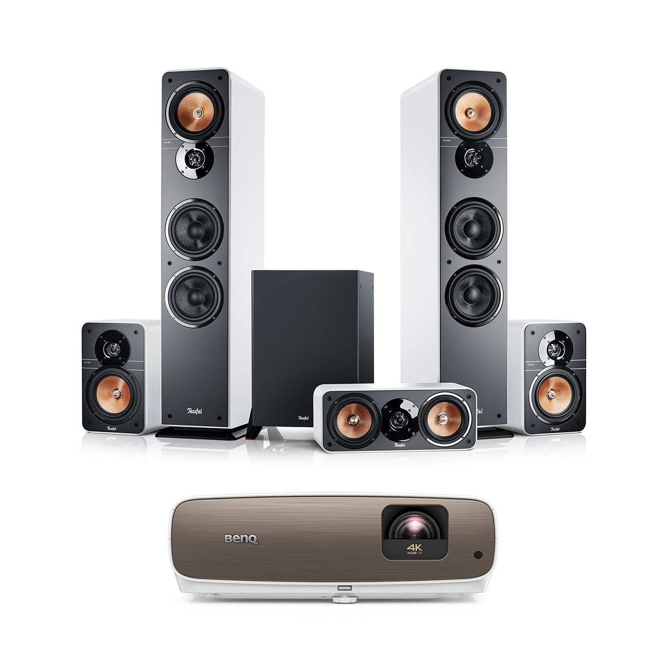 Teufel ULTIMA 40 Surround ""5.1-Set"" + BenQ W2700