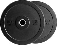 VirtuFit Hi-Temp Bumper Plate - Olympische Halterschijf van Rubber - 50 mm - set 2 x 20 kg