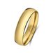 Lucardi Dames Stalen goldplated ring 5mm