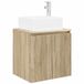 vidaXL Wandgemonteerde wastafelmeubel Sonoma Eiken 53 x 35 x 63 cm