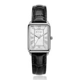 ZINZI Elegance ZIW1906Z dameshorloge met witte wijzerplaat, stalen kast en zwarte stalen band