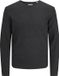 JACK&JONES JJECOOPER KNIT CREW NECK NOOS Herren Strickpullover Dark Grey Melange Baumwolle XS