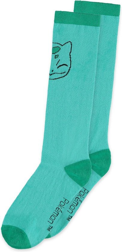 Difuzed pokémon - bulbasaur knee high socks