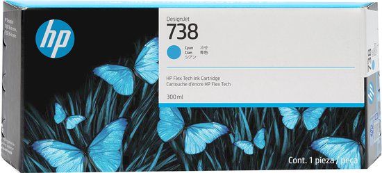 HP 738 Cyaan Inktcartridge XL | 676M6A | Origineel