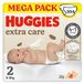 Huggies Extra Care Bebe luiers maat 2 (3-6 kg), zeer absorberend, Disney-design, Mega-Pack, 104 stuks