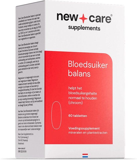 New Care Bloedsuiker Balans - Gewichtsbeheersing - 60 Tabletten - Vegan