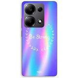 Maniacase Coque Pour Xiaomi Redmi Note 13 Pro 4G Be strong arc en ciel