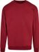 Build Your Brand Unisex Sweater 'Crewneck' ronde hals Burgundy - 5XL
