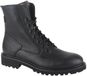 Durea 9769 E - Zwarte leren dames sneakers - Maat 39