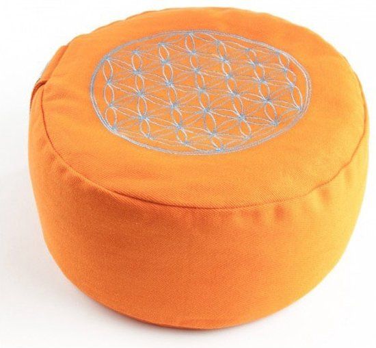 ESW Meditatiekussen Levensbloem oranje
