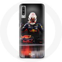 Maniacase Hoesje voor Samsung Galaxy A70 Formule 1 Max Verstappen F1 Coureur Red Bull RB15