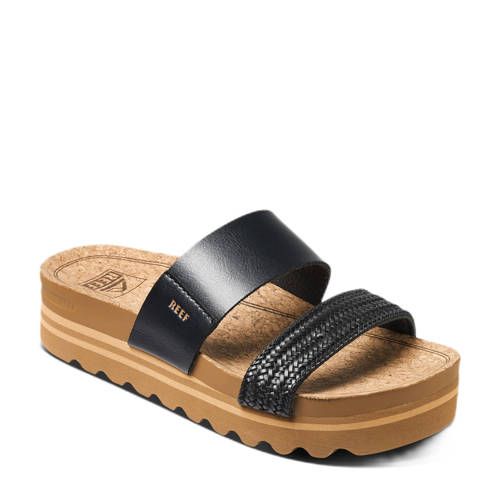 Reef Cushion Vista Hi Slippers - Zwart