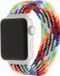 123watches.nl 123watches Nylon Gevlochten Solo Band - Kleurrijk Fel - Maat L - Geschikt voor Apple Watch