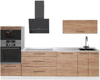 Vicco Complete keukeneenheid Fame-Line Goudkleurig Eiken/Antraciet 280 cm