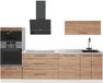 Vicco Complete keukeneenheid Fame-Line Goudkleurig Eiken/Antraciet 280 cm