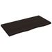 VidaXL Tafelblad 100x50x(2-4)cm behandeld eikenhout donkerbruin