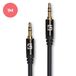 Auronic AUX Kabel - Audiokabel 1M - 3.5 mm - Male to Male - Zwart