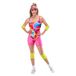 Rubies Officiële rolschaats Barbie-kostuum, verkleedkleding voor volwassenen, maat 34-42